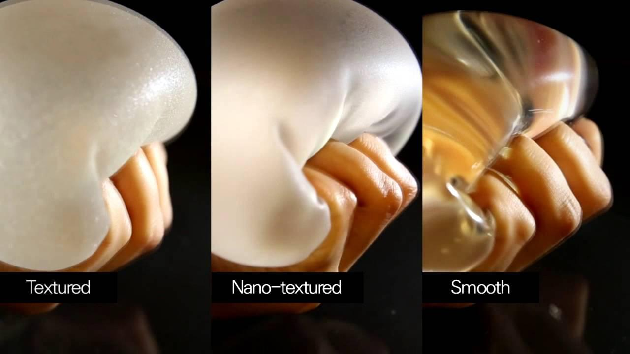 types of breast implants based on texture