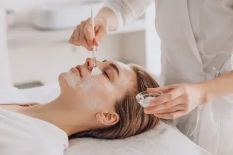 image of patient having Chemical Peels